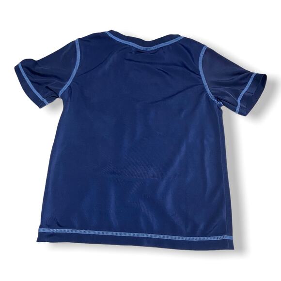 Crazy 8 Boys Rash Guard Size 3T Sail the Seven Seas Anchor Swim Shirt Navy Blue - Picture 4 of 6